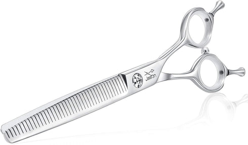 JASON 7" Dog Grooming Scissors, Reversible Pet Trimming Shears with Cutting, Thinning, Blending Features