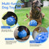 Dog Toy Ball for Aggressive Chewers Interactive Dog Ball Toy with Magical Squeaky Sound, Durable Elastic Rubber Pet Chew Toys for Small Medium Large Dogs Relieve Anxiety Toy (Blue)