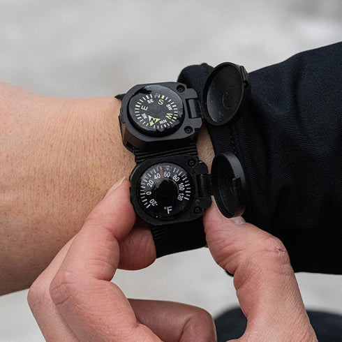 Sun Company ArmArmour 3 - Shielded Wrist Compass and Thermometer Combo with Rugged Tactical Strap