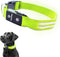 Tractive LED Light Up Dog Collar, USB Rechargeable Waterproof for Large Dogs (Green)