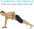 Vive Dumbbell Workout Poster - Laminated Home Gym Exercise Chart for Upper, Lower, Full Body Workouts