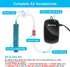 DaToo 1-300 Gallon Aquarium Air Pump, 2.5W/3W/4.5W, 32GPH/64GPH/210GPH, Quiet Aerator with Accessories