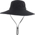 Muryobao Mens Waterproof Wide Brim Bucket Fishing Hat - UPF 50+ Mesh