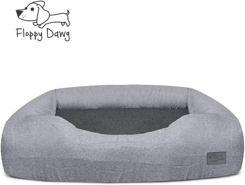 Floppy Dawg Bolster Dog Bed Replacement Cover, Fits PetFusion, JoyElf, BarksBar Models - Large 36L x 30W