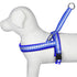 Blueberry Pet 3M Reflective Jacquard Padded Dog Harness, 21.5" - 27.5" Chest Girth, Palace Blue, S/M
