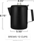 Bozeman [12 COLETTI Black Percolator Coffee Pot Camping Coffee Pot Americas Sleekest Percolator NO Aluminum or Plastic