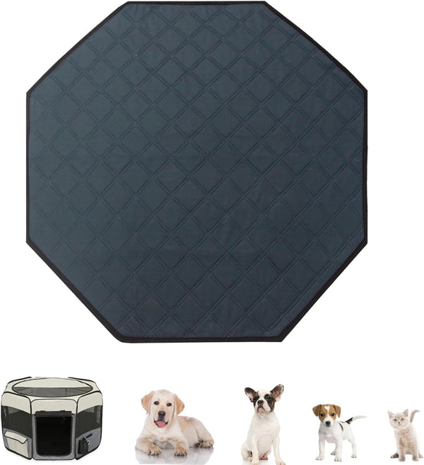 Dog Playpen Mat, Washable Pee Pad for Octagon Puppy Whelping Pading Leakproof