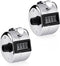 SLTG2020 2PCS Set Portable 4 Digit Handheld Number Click Golf Counter Tally Recorder