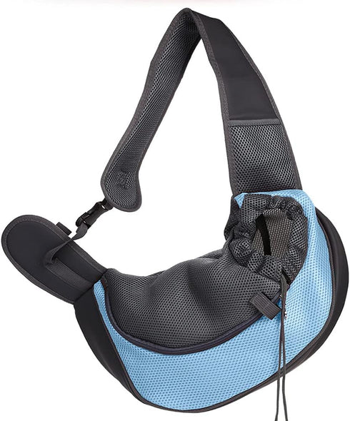 Pet Dog Sling Carrier | Breathable Mesh Portable Travel Safe Shoulder Bag for Small Dogs Cats Puppy
