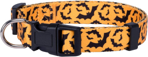 Halloween Dog Collar by Native Pup (Large, Bats)