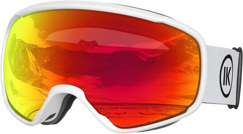 OTG Ski Goggles, Over Glasses Snow/Snowboard Sports Goggles Anti Fog for Adults & Youth