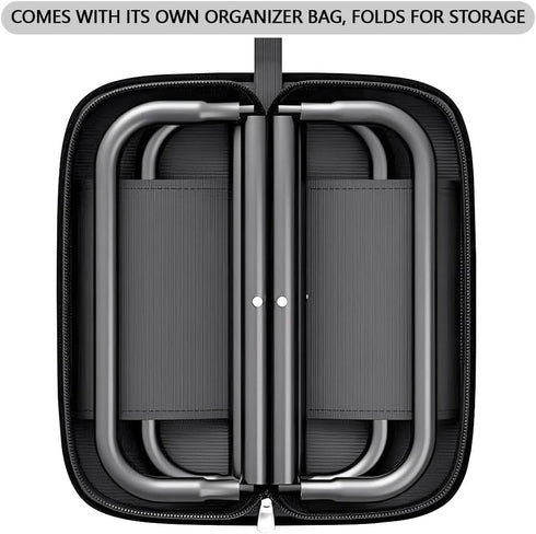 XmyNexus Portable Folding Stool for Adults, Black Lightweight Camping Seat, Compact Design for Fishing, Hiking