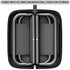 XmyNexus Portable Folding Stool for Adults, Black Lightweight Camping Seat, Compact Design for Fishing, Hiking