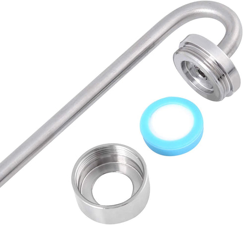 Co2 Diffuser, Stainless Steel Carbon Dioxide Diffuser for Fish Tank Supplies, Aquarium Equipment (L 300mm)