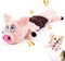 Plush Squeaky Dog Toys for Dogs, Interactive Dog Tug of War Toy for Small/Medium/Large Breed (Pig)