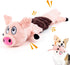 Plush Squeaky Dog Toys for Dogs, Interactive Dog Tug of War Toy for Small/Medium/Large Breed (Pig)