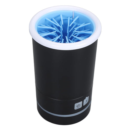 Automatic Dog Cleaner, Soft Electric Washer USB Rechargeable Cleaner Cup for Small to Medium Dogs Cats (Black White)