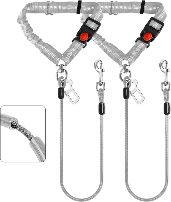 Dog Seat Belt for Car,Chew Proof Dog Car Seat Belt,2 in 1