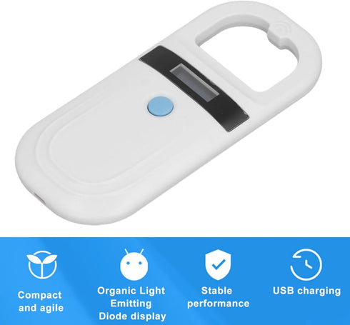 CYSFETENA 134.2kHz 128 Scanner,5V USB2.0 Dog Cat Microchip Reader, Groups of Data Storage Animal Chip Registration RFID