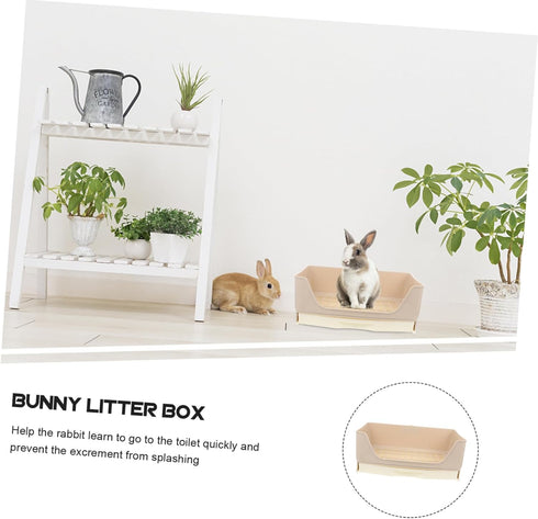 Chinchillas YARNOW Rabbit Toilet Tray Box Large Pet Potty Trainer for Rabbits Guinea Pigs and More Non Slip Design