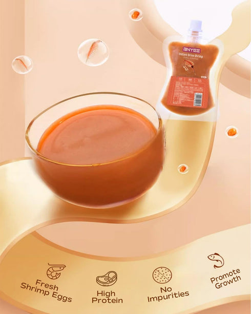 Instant Fish Food - Consisting of Non-Living Baby Brine Shrimp for Fry/Larvae Fish, Small Fish, Corals, Jelly Fish