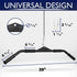 Yes4All Wide Grip Curl LAT Pull Down Bar Attachments - Rubber Handgrips/Curl Bar/Press Down for Cable Pulley System