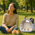 Backpack Bunny Carrier, Guinea Pig Carrier,Small Animal Carrier for Rabbit,Bearded Dragon, Lizard,Hamster,Kitten.