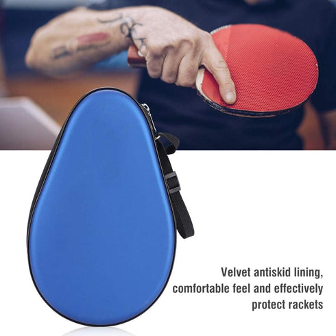 VGEBY Waterproof Table Tennis Racket Hard Case, PU Cover for Ping Pong Bat Bag