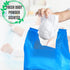 Baby Diaper Bag Disposable (500 Count, Blue), Fresh Baby Powder Scented Easy Tie Handles Bulk Diaper Sacks