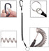 Heavy Duty Fishing Lanyard, Retractable Coiled Tether with Carabiner for Pliers, Boating, Tools