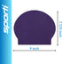 Sporti Kids Latex Swim Cap, Anti-Slip Ribbing, Easy to Wear, Height 7.125" Opening 9" Thin Rubber Bathing Cap