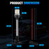 12 Inch IP67, 3 (12~24V) Stern Light Bimini Top Anchor Light, LED Pontoon Navigation Lights Waterproof NM Visibility