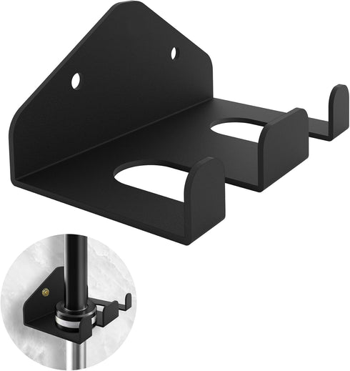 Vertical Barbell Mount Rack, Olympic Barbell Hanger, Double Barbell Holder Wall Mount, Space Saving Garage Gym