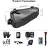 WOTOW Bike Frame Storage Bag, Water Resistant Reflective Triangle Bag with Two Side Pockets for Mountain Road Bike