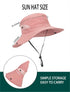Women's Summer Sun Hat, Beach Hat with Wide Brim, Outdoor UV Protection, Packable Mesh Bucket Hat