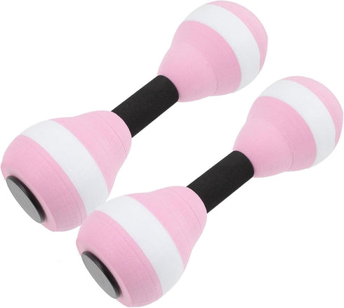 SEWACC 2 Pcs Water Dumbbells, Lightweight Aquatic Exercise Dumbells EVA Foam Barbells for Pool Fitness