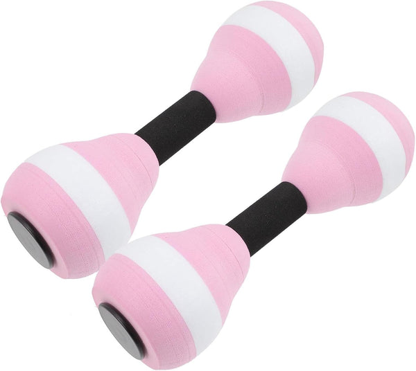 SEWACC 2 Pcs Water Dumbbells, Lightweight Aquatic Exercise Dumbells EVA Foam Barbells for Pool Fitness