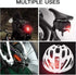 USB Rechargeable Bike Tail Light 2 Pack, Ultra Bright LED Rear Light, 50 Hours Runtime, 5 Light Modes, IPX5 Waterproof
