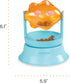 2-in-1 Catstages Spinning Fish Treat Dispenser Cat Toy, Interactive Puzzle Feeder & Cat Ball Track Add-On, Blue