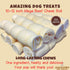 Amazing Dog Treats - Beef Cheek Rolls (Mega Thick 10" - 6 Pcs) - Safe Rawhide Alternative Chew for Power Chewers