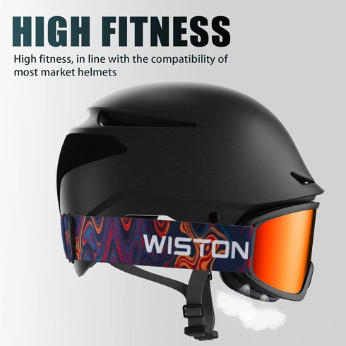 WISTON Ski Goggles, OTG Snow/Snowboard Goggles for Men, Women & Youth, 100% UV Protection W1