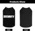 BINGPET Security Dog Shirts, Soft Cotton Puppy T-shirt, Lightweight Dog Costumes Tank Top Vest for Small Medium Large