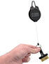 EZ Brush Mini Retractable Golf Club Brush Cleaning Tool with Clip and Brass Bristles