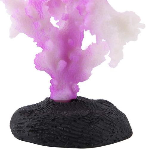 HEEPDD Simulation Aquarium Coral Anemone Silicone Luminous Bionic Plants for Fish Tank Landscaping Supplies (Purple)