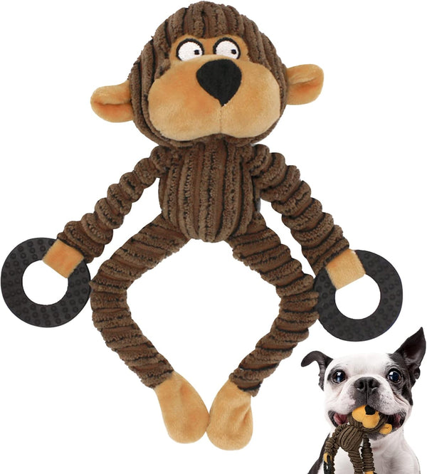 HGB Squeaky Dog Toys - Plush Chew Toys for Puppy Teething, Interactive Toys for Small and Medium Dogs
