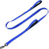 Max and Neo Double Handle Traffic Dog Leash, Reflective Blue 4 FT - We Donate a Leash to Dog Rescue for Every Leash Sold