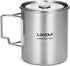 LIXADA 750ml Stainless Steel Camping Cup Pot with Foldable Handles and Lid