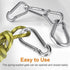 ReNext 4 Pack 2 Inch Stainless Steel 304 Spring Snap Link Hook Carabiner, Set of 4, Not for Climbing