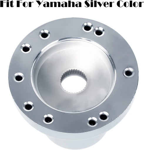 Yamaha Golf Cart Steering Wheel Adapter, Silver Golf Steering Wheel Adapter