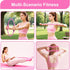 CoreHarmony Pilates Equipment Kit for Women, Magic Circle Ring with Mini Ball, Multi Level Resistance Bands, Stretch